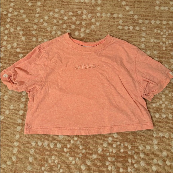 ORIGINAL ADIDAS crop top in PEACH - Picture 1 of 3